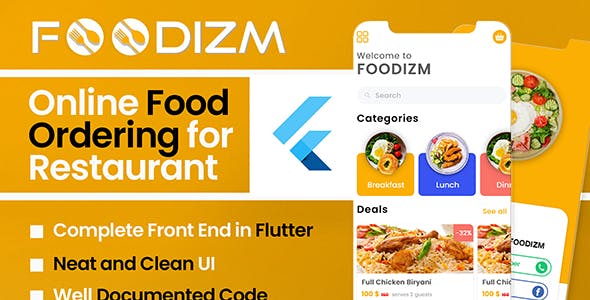 Foodizm---Restaurant-Food-Ordering-App-UI-Kit-in-Flutter