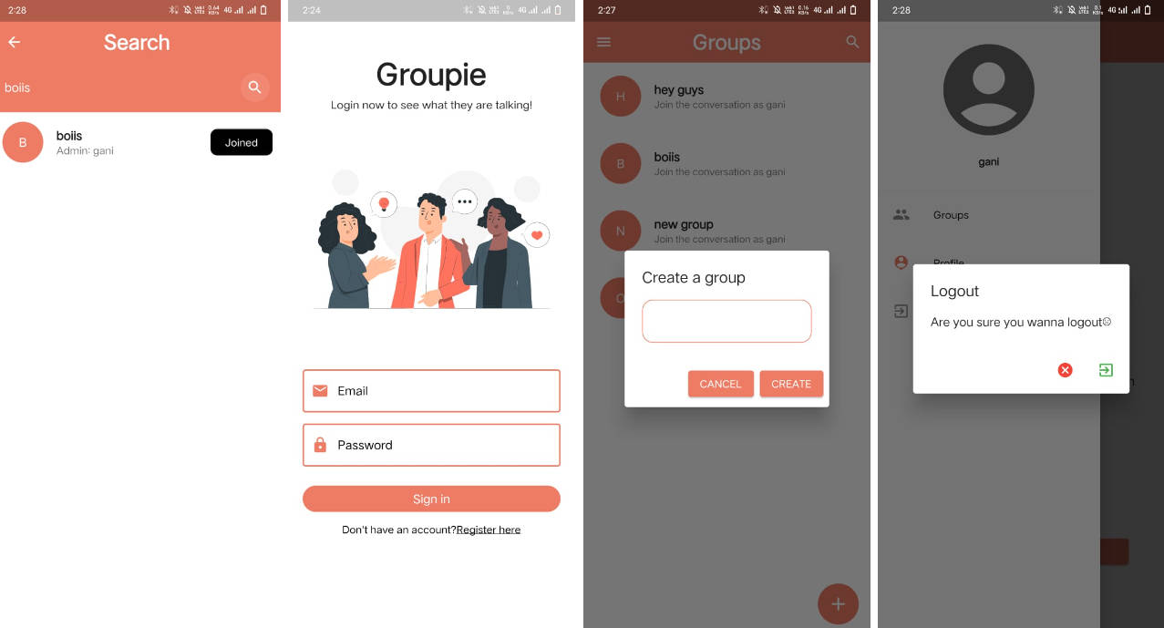 A Group Chat App Built Using Flutter And Firebase