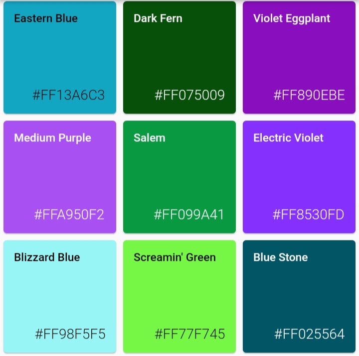 5 random color generator