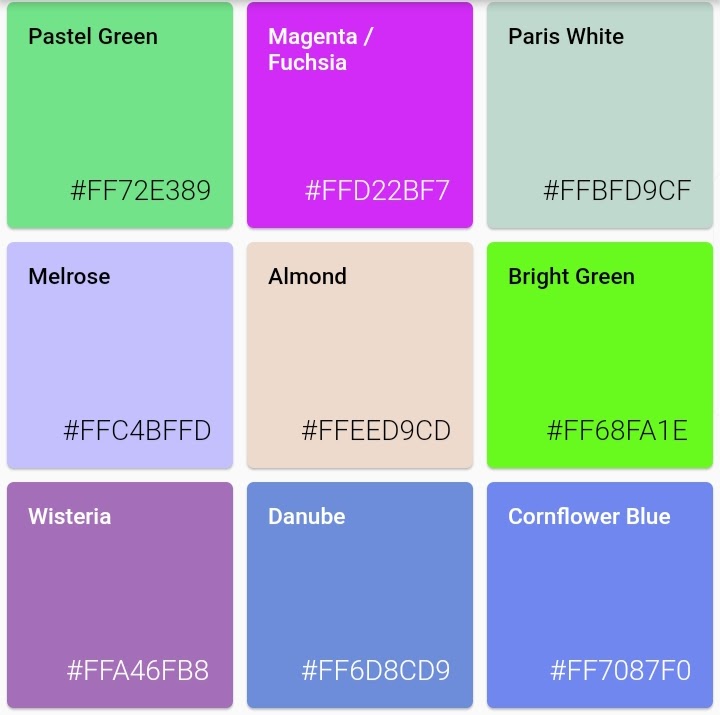 Random color generator for Flutter