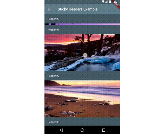 Flutter Sticky Headers Into Any Scrollable Content