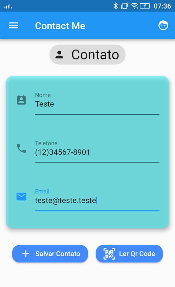 A contact list created with the Flutter framework