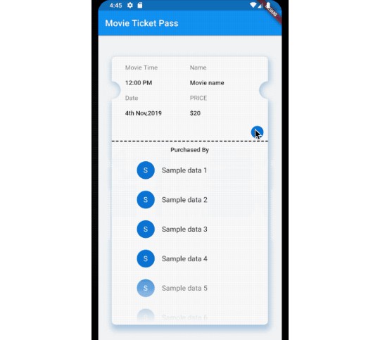 Flutter package to display the purchase of a ticket/pass ...