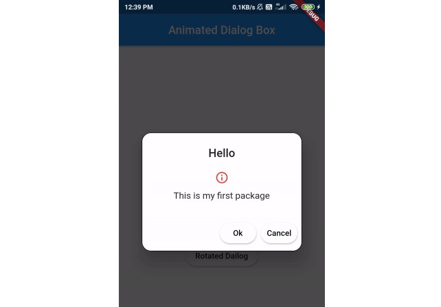 A pure dart package for showing animated alert box