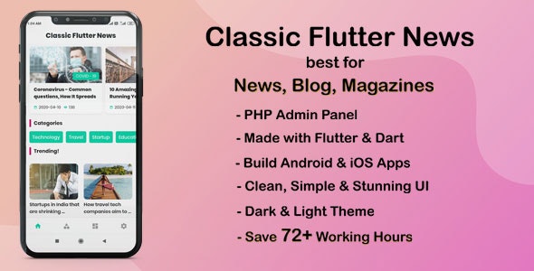 Classic-Flutter-News-App-best-for-News--Blog-and-Magazines
