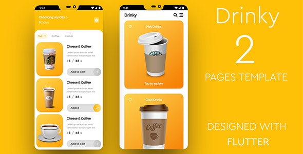 Drinky---Flutter-Cafe-Order-App
