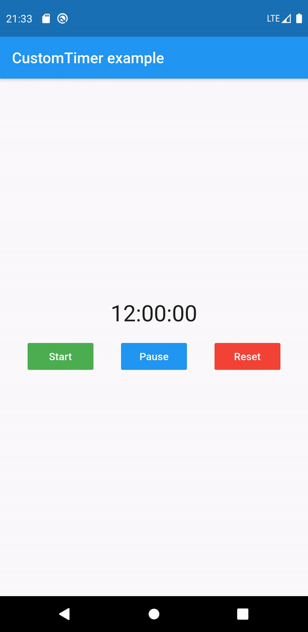 A customizable timer with controller and animation for Flutter