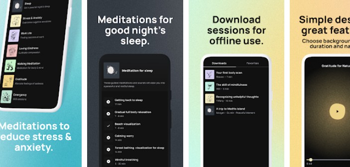 Meditation app affirmation app relaxation app cross platform app music  streaming by Azeebstudio