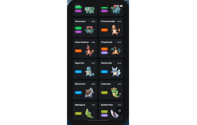A simple Flutter app that lists all the 151 1st generation pokemóns