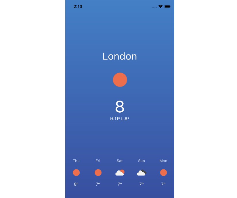 Openweathermap 5 Day Forecast Flutter Weather App Example Using The Openweathermap Api