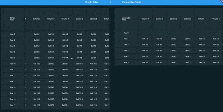 ExpandableTable - A Widget For Flutter That Create A Table With Header ...