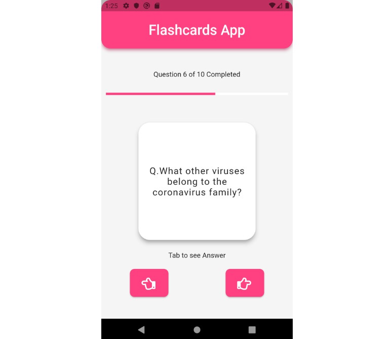 A simple Flashcard app built with flutter