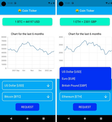 javascript cryptocurrency prices