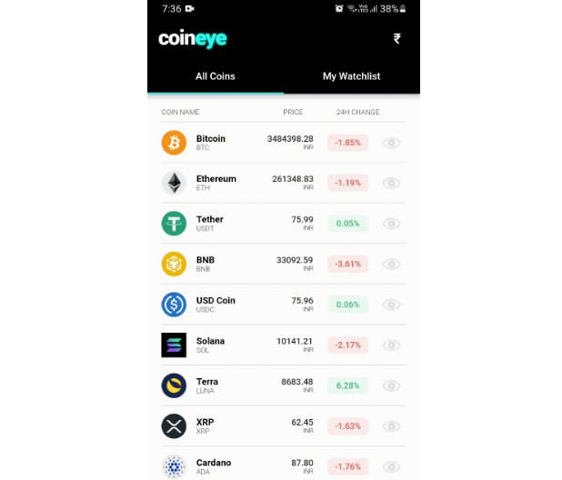 ios crypto coin ticker