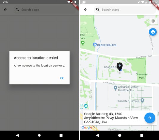 A Flutter Package For Picking A Location On A Map