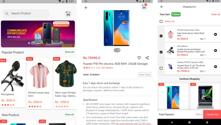 Flutter Ecommerce App with backend Django Rest Framework Using GetX ...