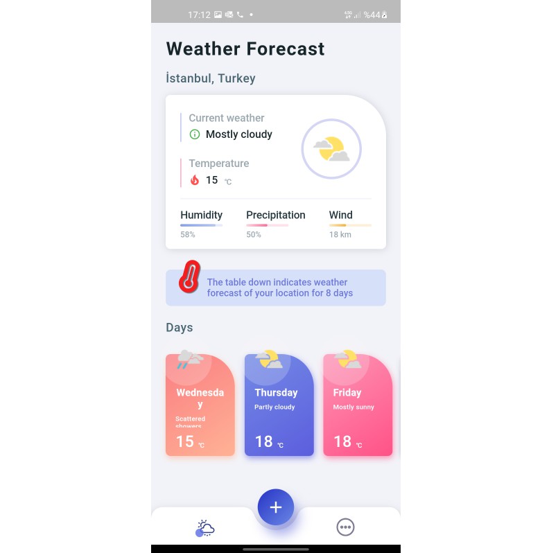 A Basic Flutter Weather Forecast App