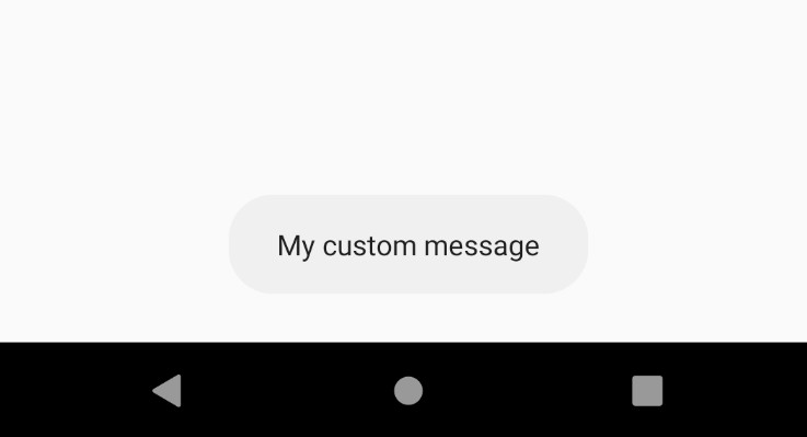 Show your message in toast in flutter