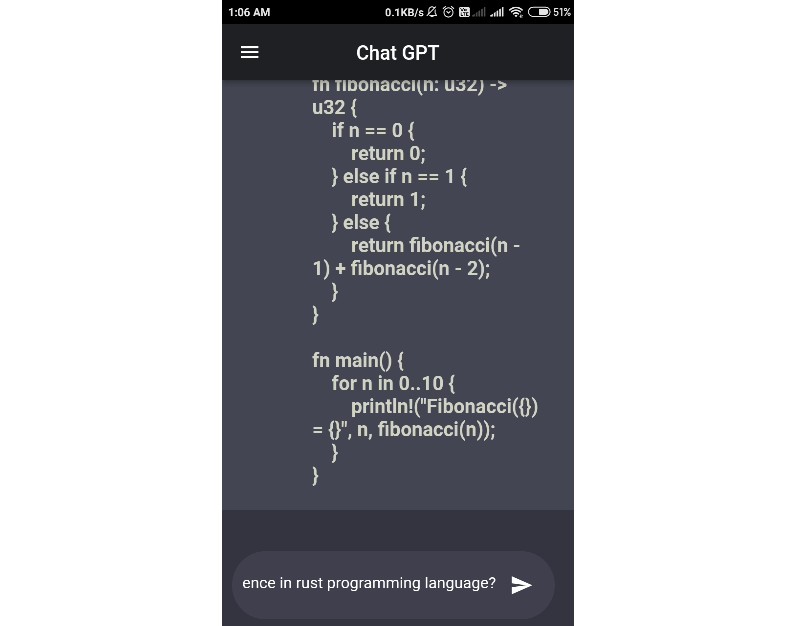 Chat Gpt Clone in Flutter