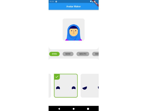 A simple avatar maker in Flutter