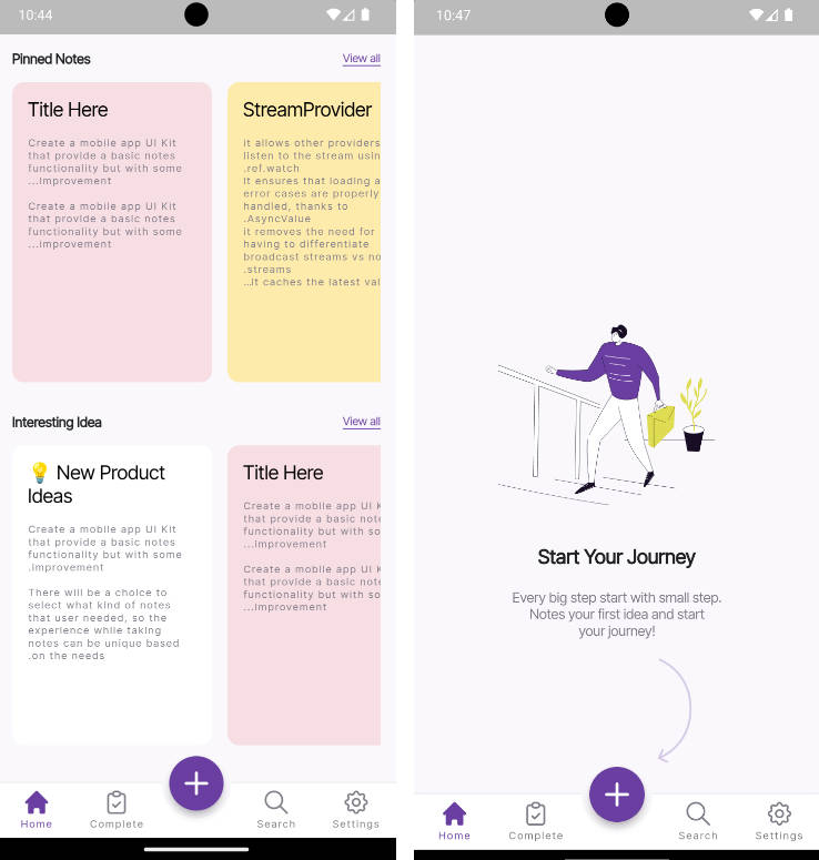 Free Version) Makarya Notes - Advanced Note Taking App Design System + UI  Kit