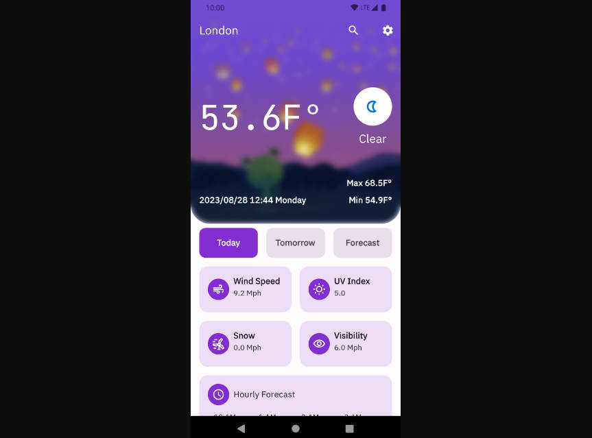 Flutter Weather App Using Material 3