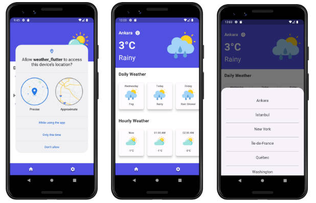 A Simple Flutter Weather App Using Open-meteo Api