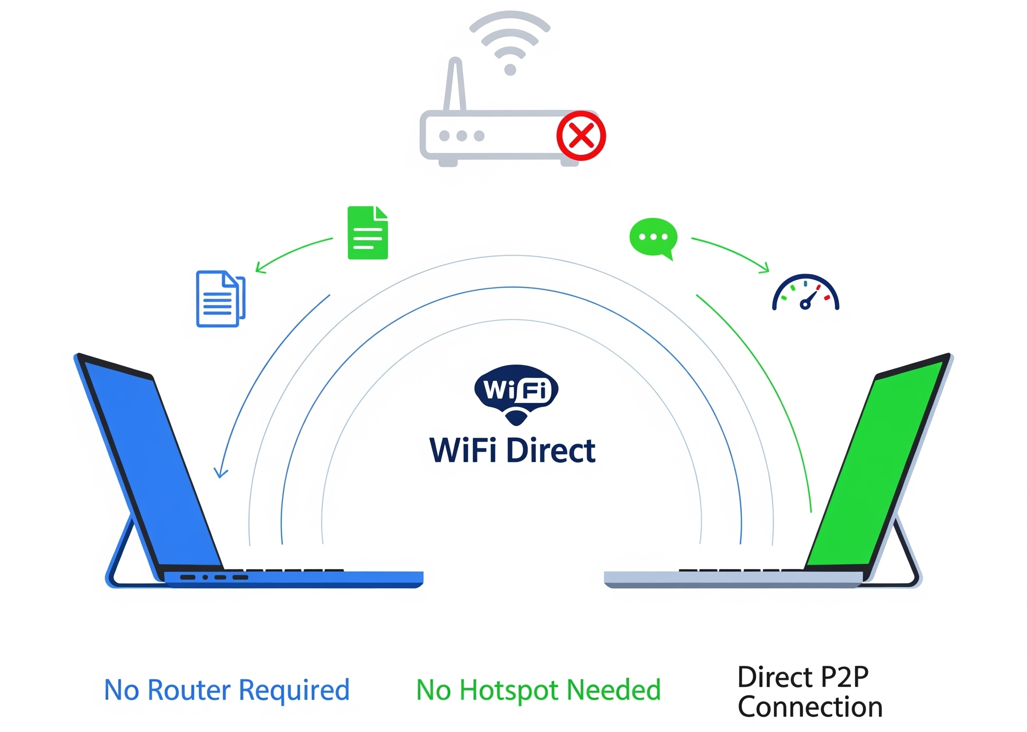 WiFi Direct Cable: Easy Offline Sharing